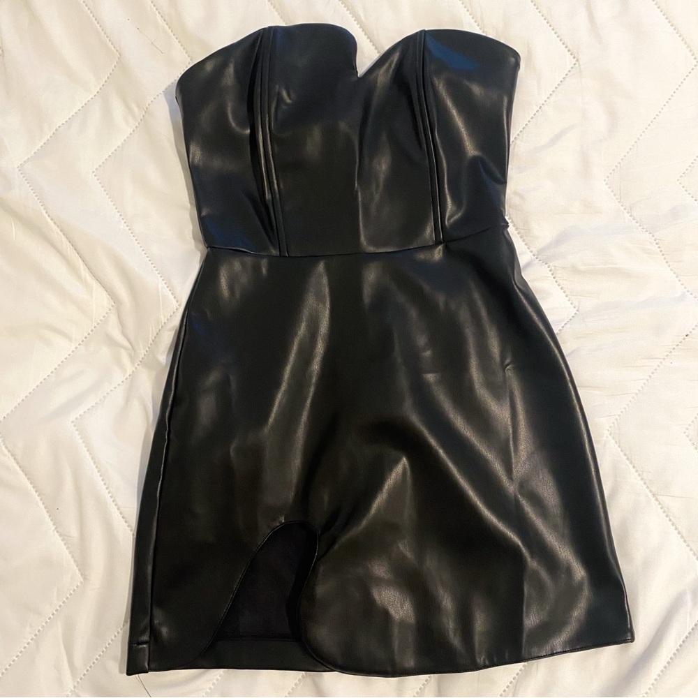 Black Strapless Dress